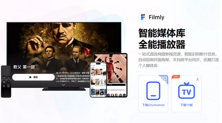 网易爆米花(FilmlyTV) v1.4.0 电视版 支持直连网盘视频自动匹配海报-木风软件站