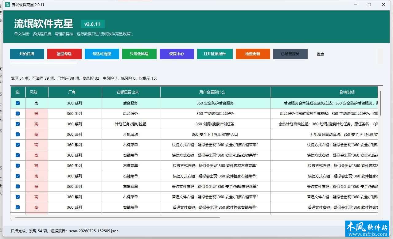 流氓软件克星v2.0.11 专治各种软件“我没同意你就往电脑和右键菜单里塞东西”-木风软件站